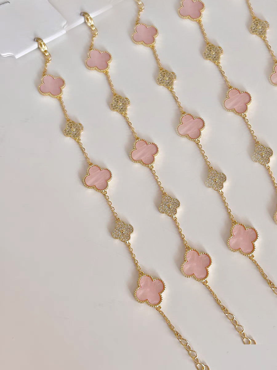 Flower Bracelet With Diamond
