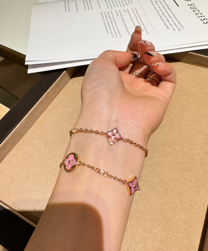 Elegance and FortuneClover Bracelet