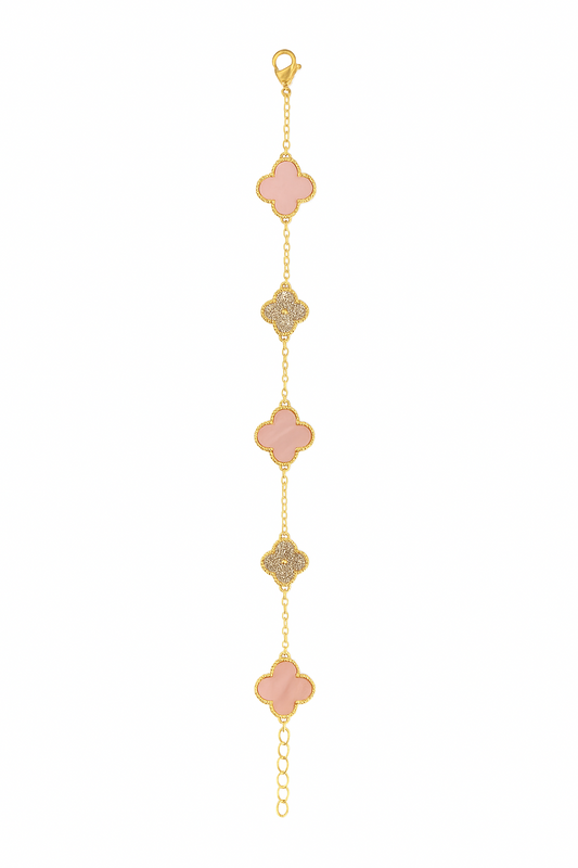 Flower Bracelet With Diamond