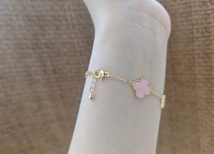 Flower Bracelet With Diamond