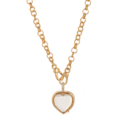 Heart transparent necklace