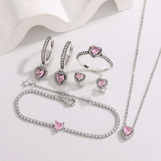Heart-shaped set